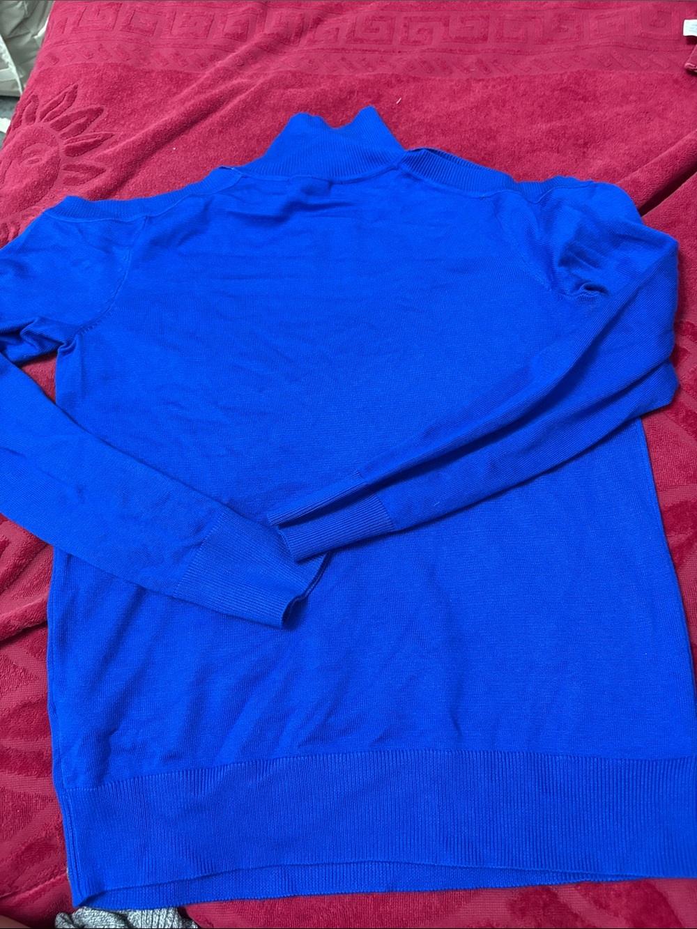 Women  Royal Blue Turtleneck Sweater